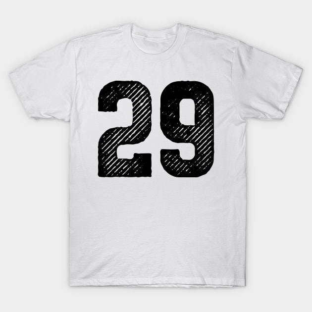 Rough Number 29 T-Shirt by colorsplash